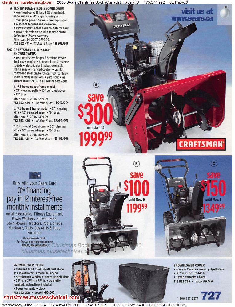 2006 Sears Christmas Book (Canada), Page 743