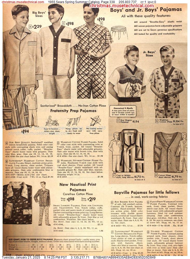 1955 Sears Spring Summer Catalog, Page 338