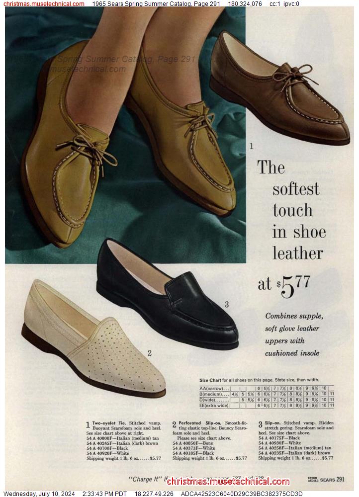1965 Sears Spring Summer Catalog, Page 291