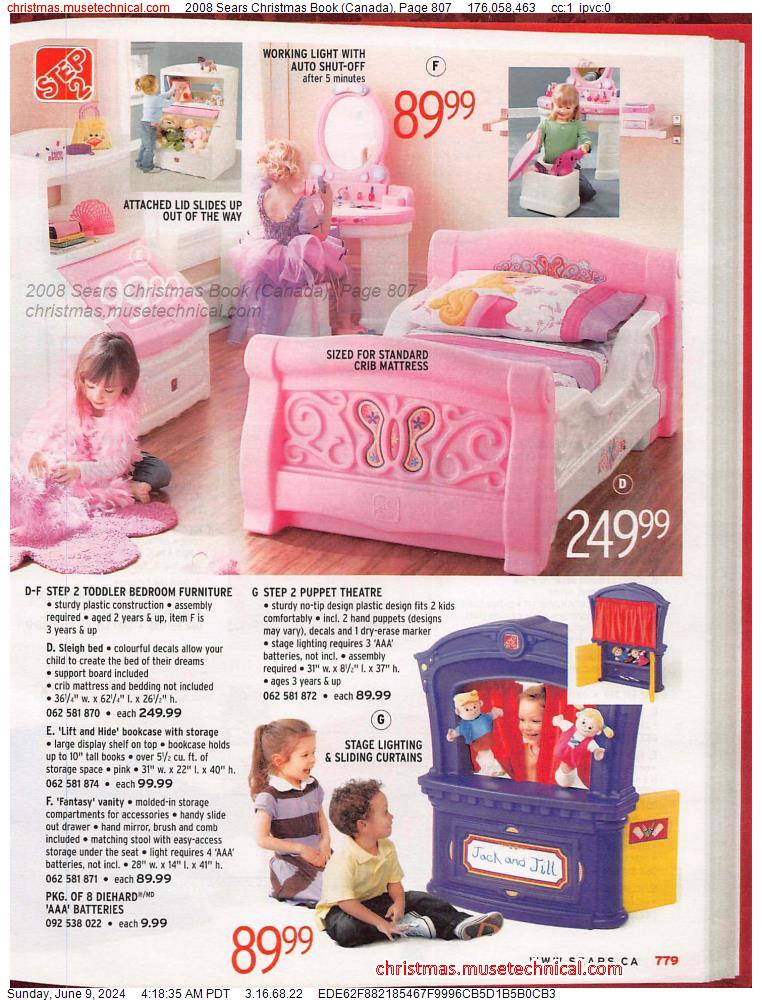 2008 Sears Christmas Book (Canada), Page 807