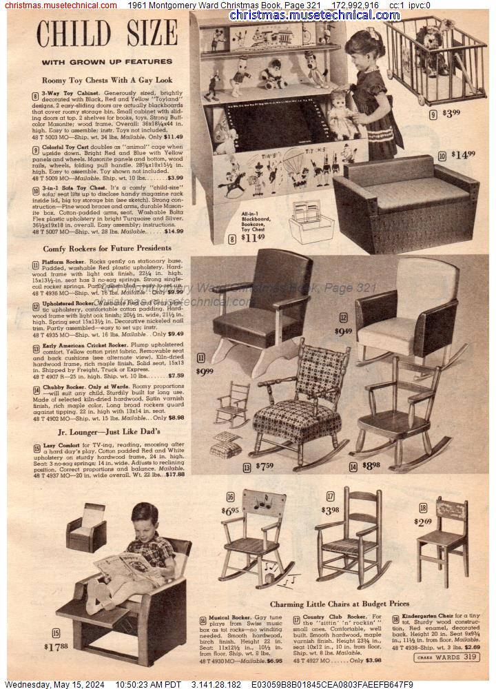 1961 Montgomery Ward Christmas Book, Page 321
