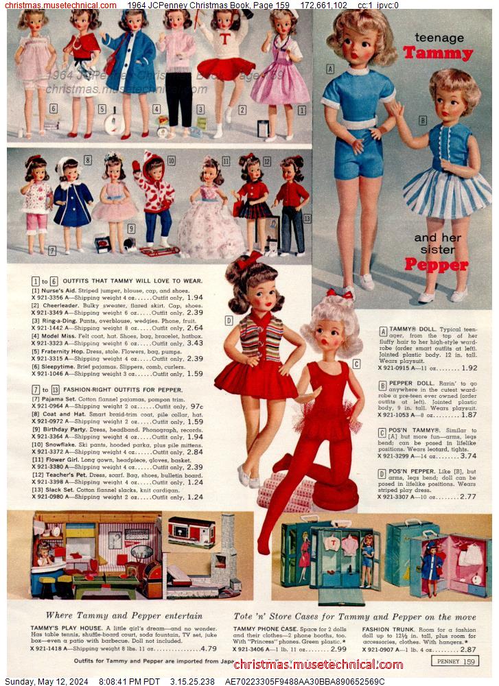 1964 JCPenney Christmas Book, Page 159