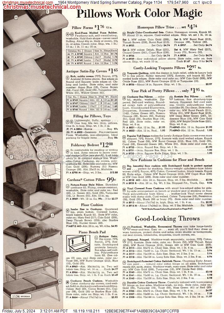 1964 Montgomery Ward Spring Summer Catalog, Page 1134