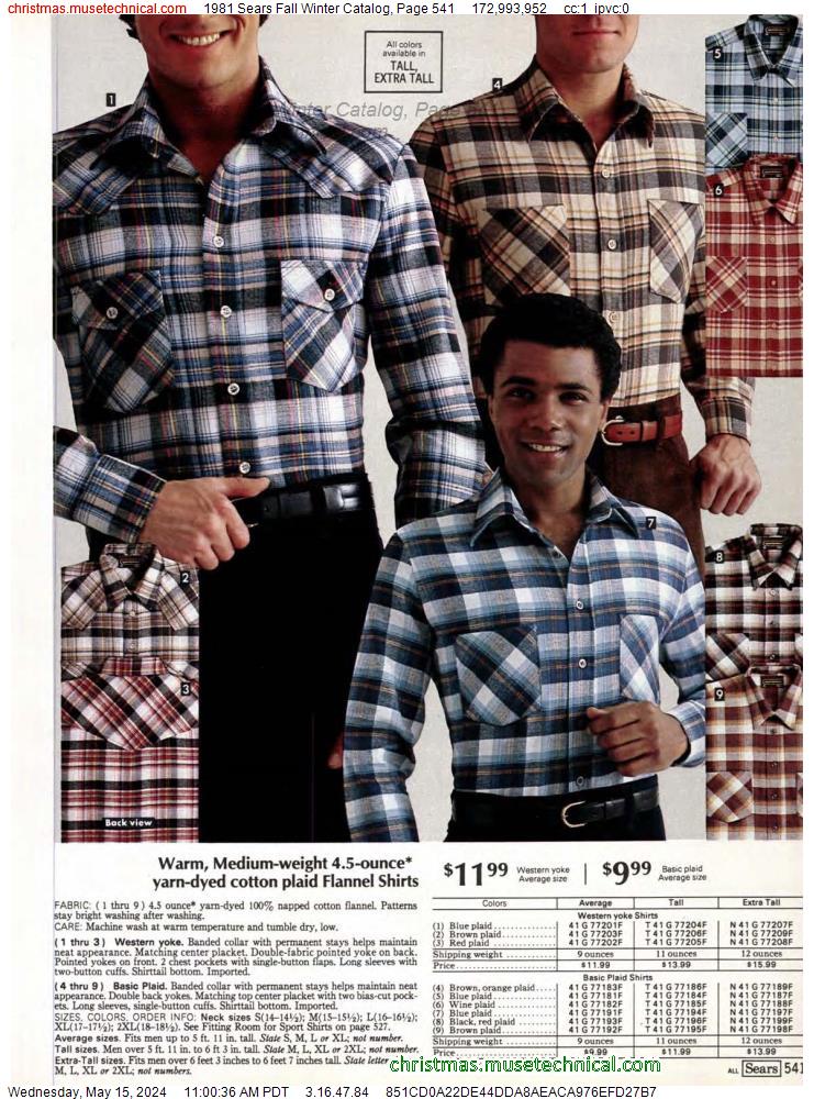 1981 Sears Fall Winter Catalog, Page 541