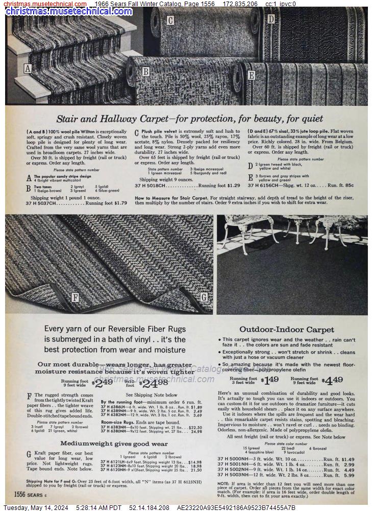 1966 Sears Fall Winter Catalog, Page 1556