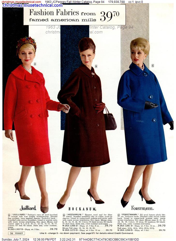 1963 JCPenney Fall Winter Catalog, Page 94
