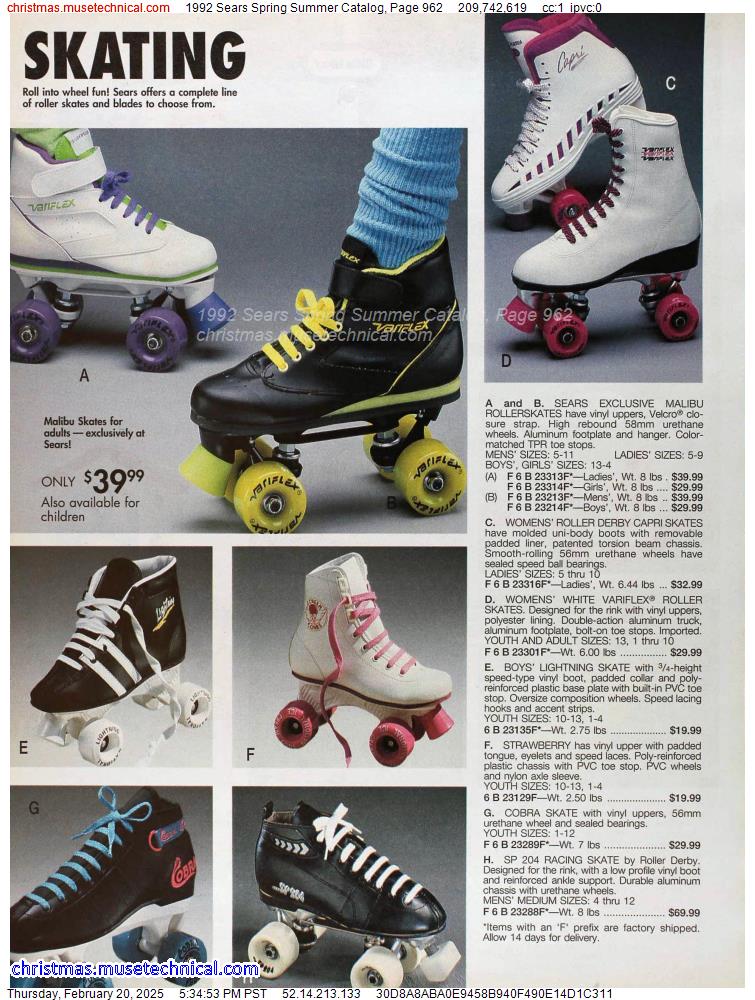 1992 Sears Spring Summer Catalog, Page 962