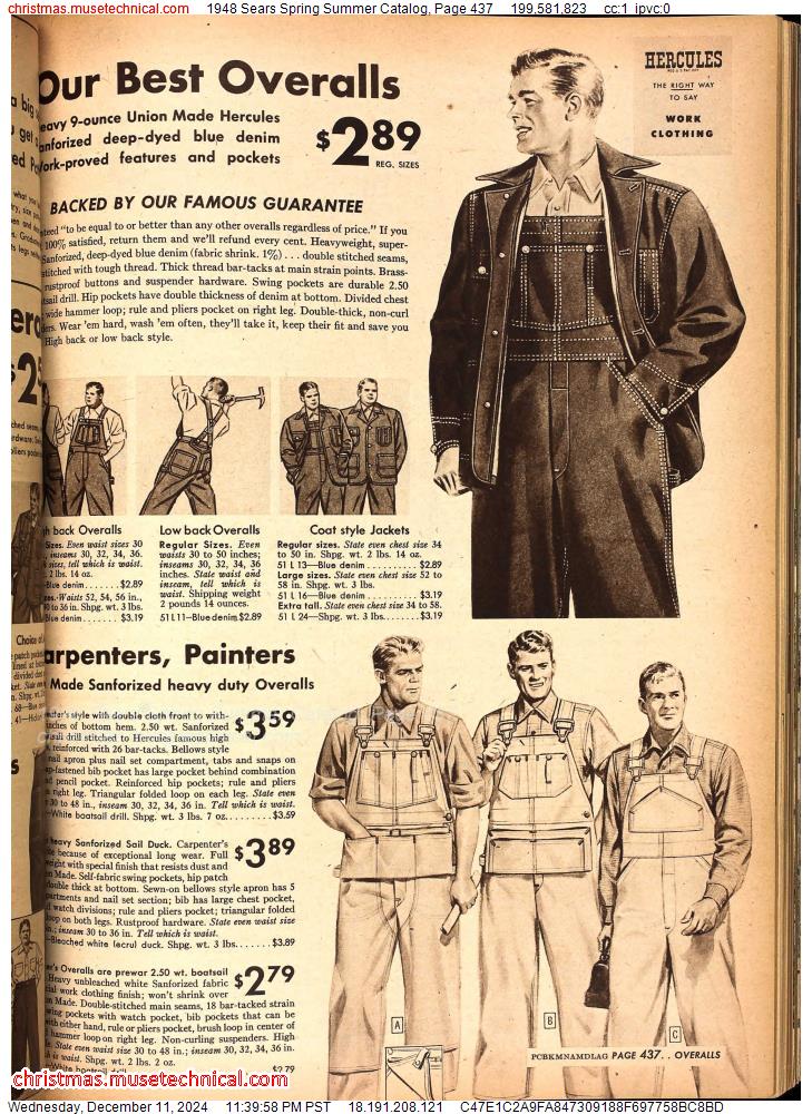 1948 Sears Spring Summer Catalog, Page 437