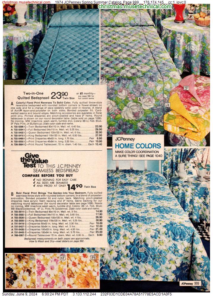 1974 JCPenney Spring Summer Catalog, Page 999