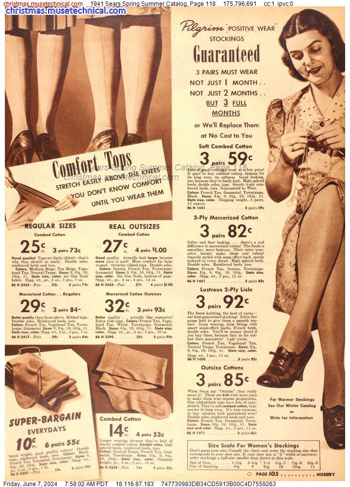 1941 Sears Spring Summer Catalog, Page 118