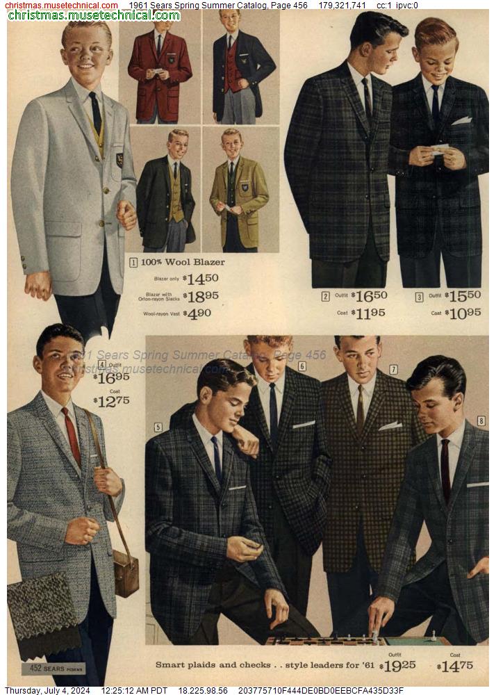 1961 Sears Spring Summer Catalog, Page 456