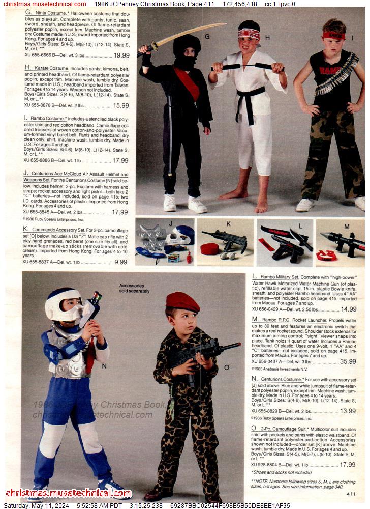 1986 JCPenney Christmas Book, Page 411