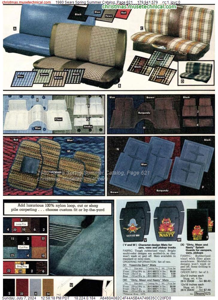 1980 Sears Spring Summer Catalog, Page 621