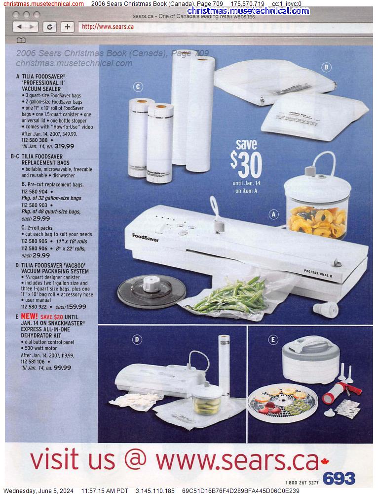 2006 Sears Christmas Book (Canada), Page 709