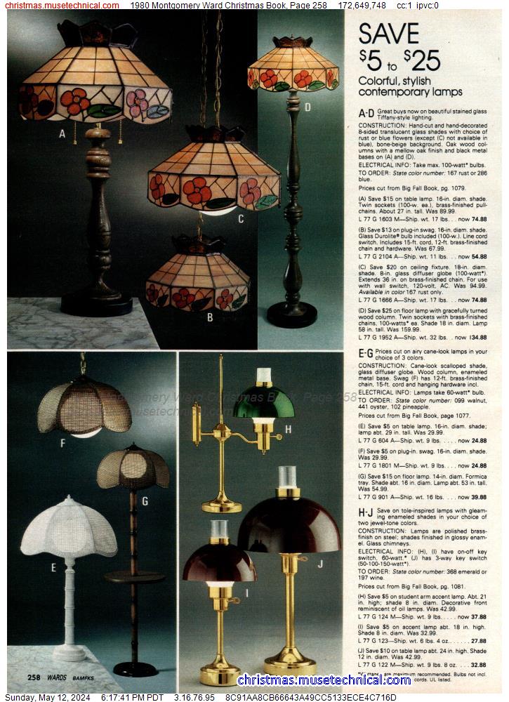 1980 Montgomery Ward Christmas Book, Page 258
