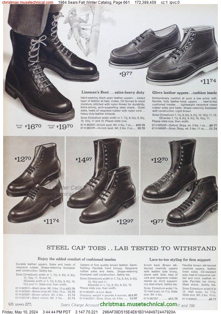 1964 Sears Fall Winter Catalog, Page 661