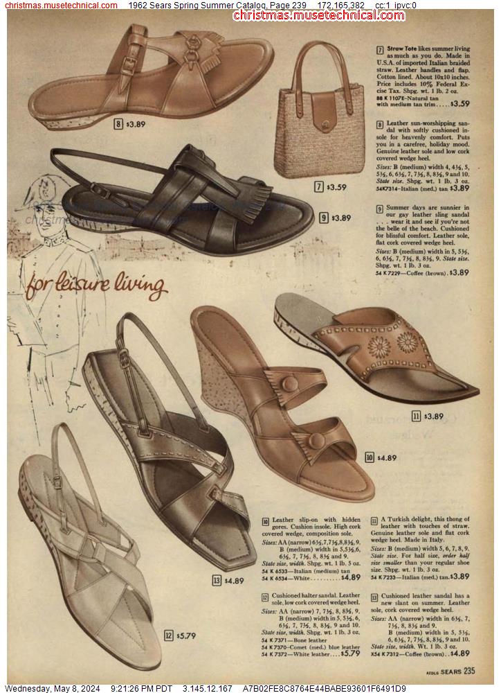 1962 Sears Spring Summer Catalog, Page 239