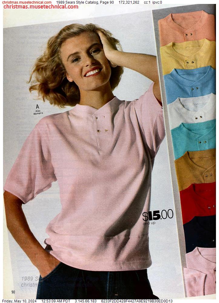 1989 Sears Style Catalog, Page 90