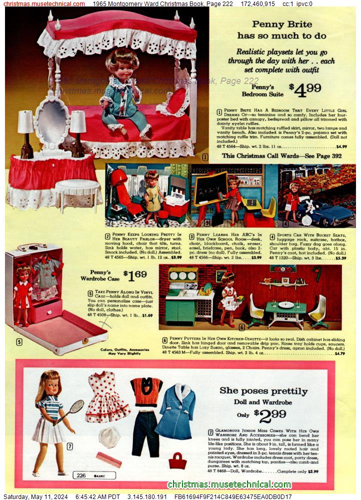 1965 Montgomery Ward Christmas Book, Page 222