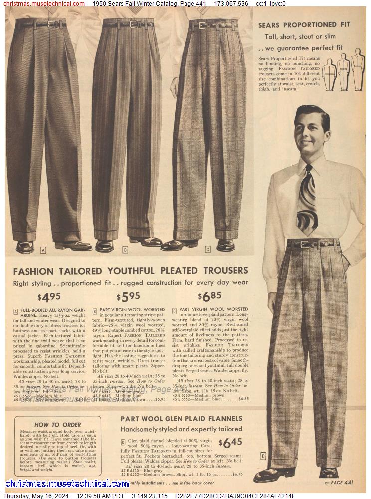 1950 Sears Fall Winter Catalog, Page 441