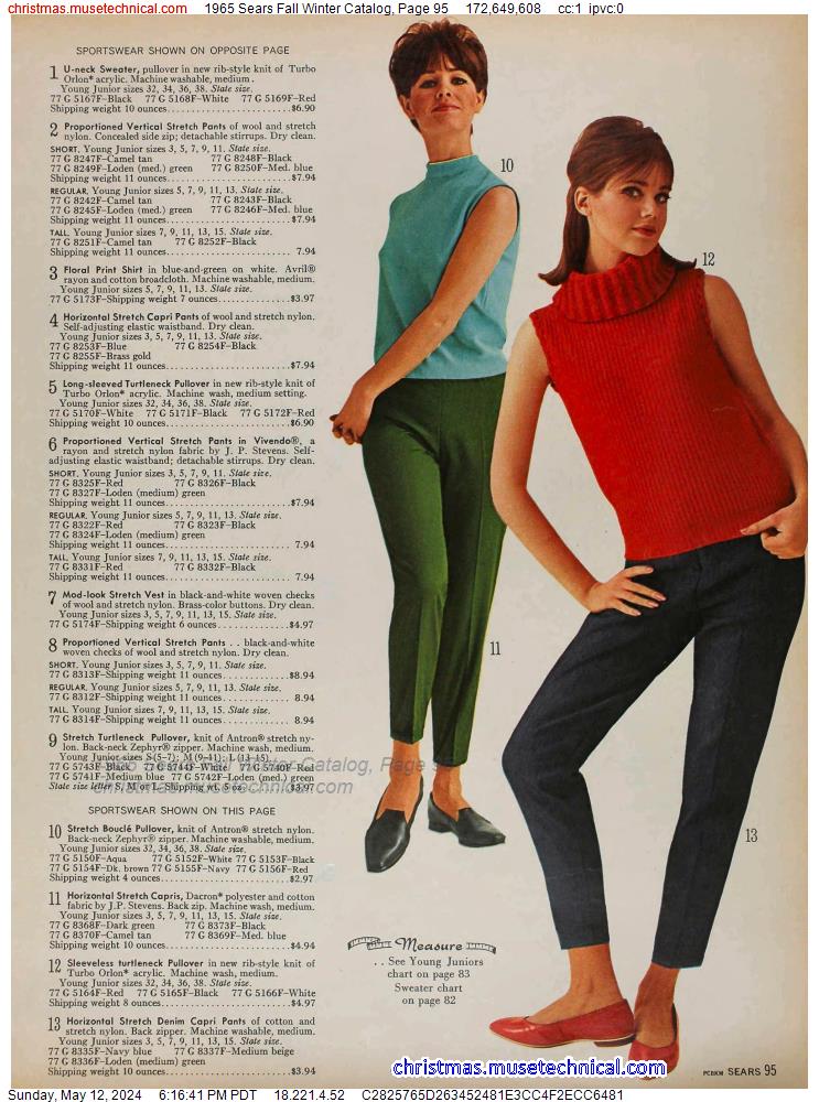 1965 Sears Fall Winter Catalog, Page 95