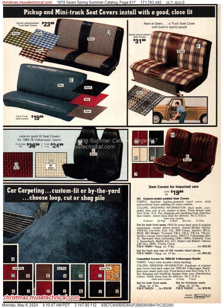1978 Sears Spring Summer Catalog, Page 617