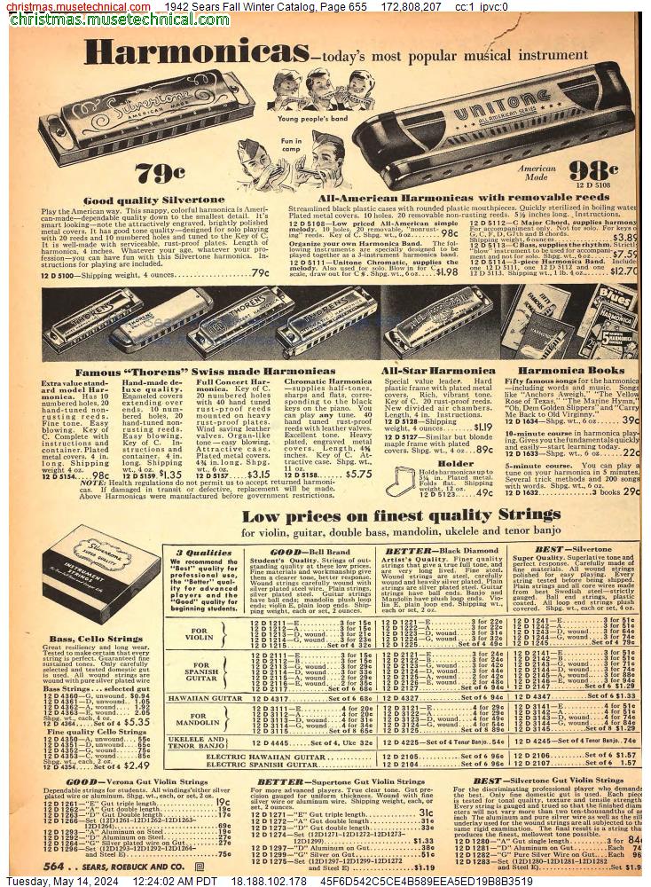 1942 Sears Fall Winter Catalog, Page 655