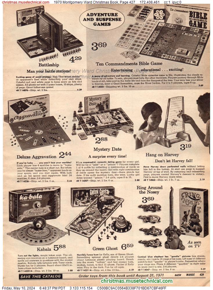 1970 Montgomery Ward Christmas Book, Page 427