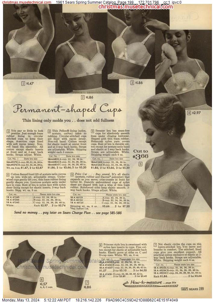 1961 Sears Spring Summer Catalog, Page 199