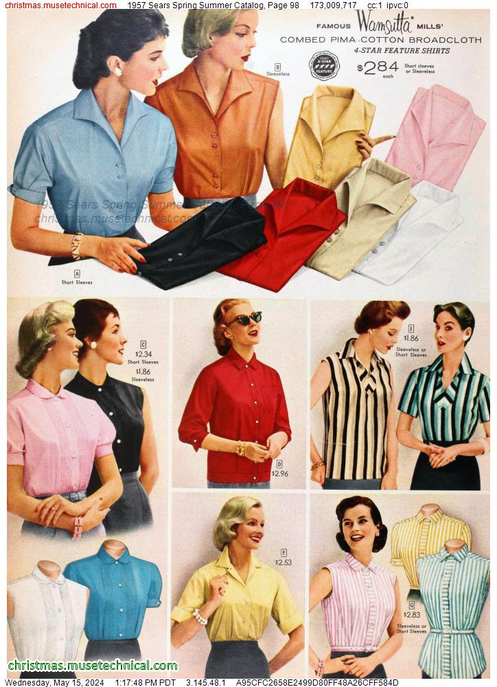 1957 Sears Spring Summer Catalog, Page 98