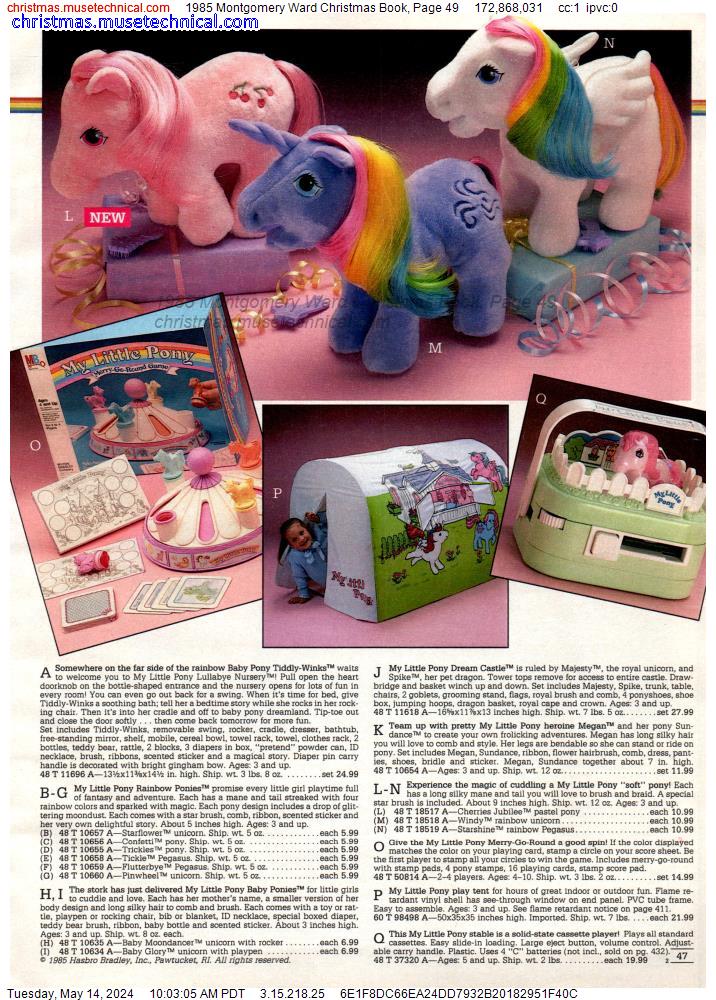 1985 Montgomery Ward Christmas Book, Page 49
