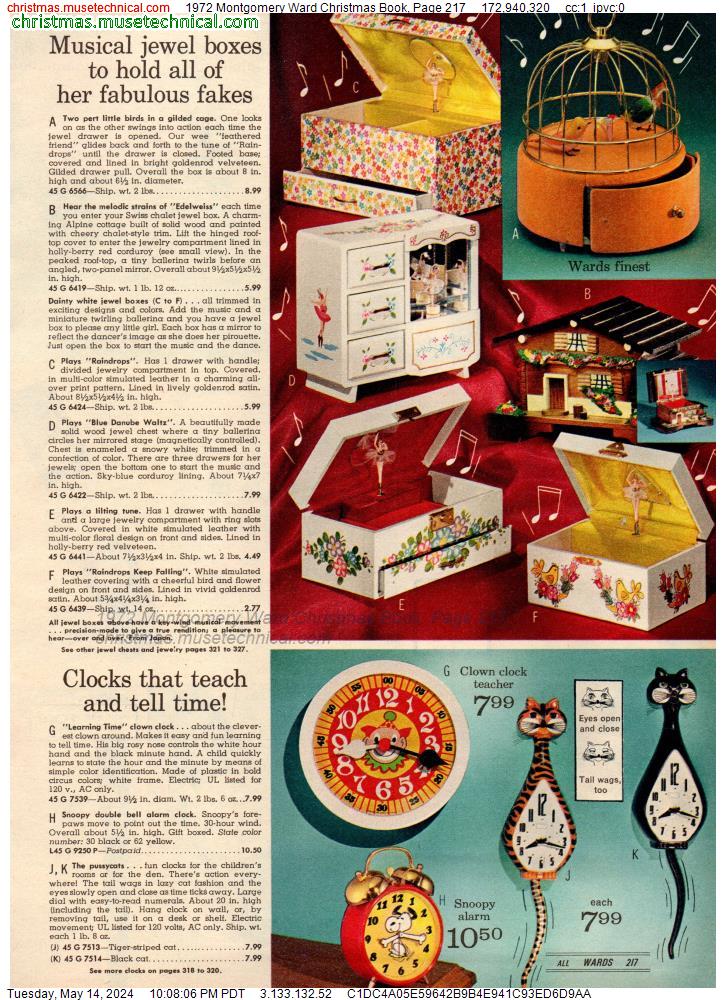 1972 Montgomery Ward Christmas Book, Page 217