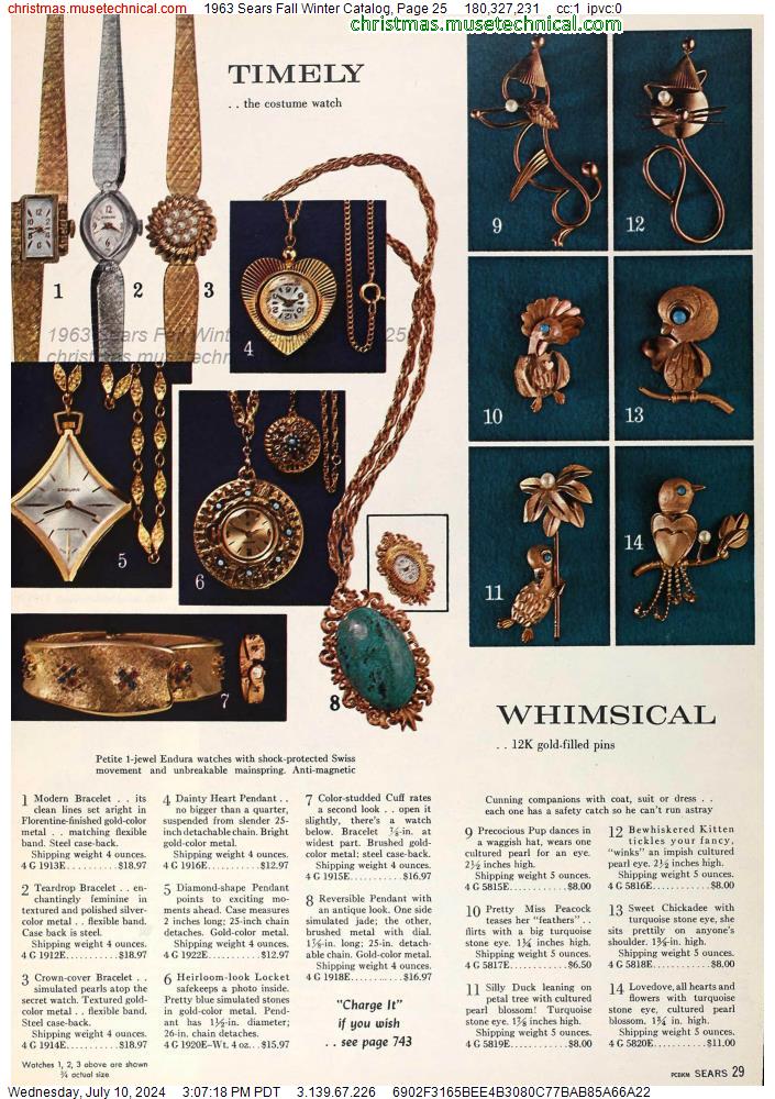 1963 Sears Fall Winter Catalog, Page 25