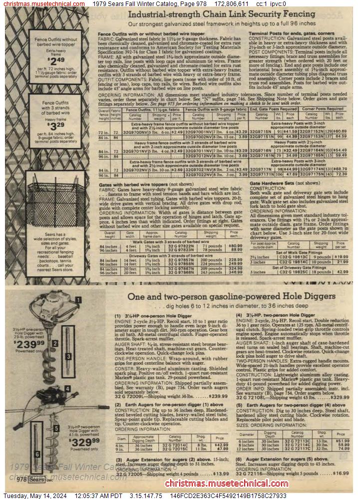 1979 Sears Fall Winter Catalog, Page 978