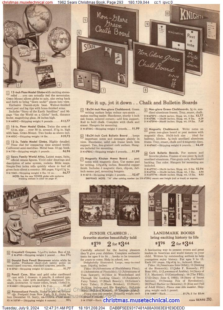 1962 Sears Christmas Book, Page 293