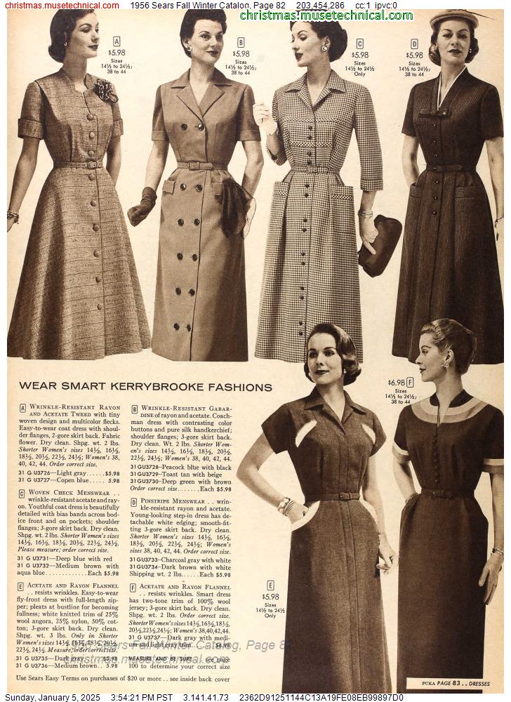 1956 Sears Fall Winter Catalog, Page 82 - Catalogs & Wishbooks