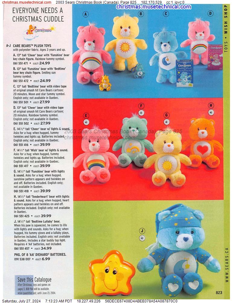 2003 Sears Christmas Book (Canada), Page 825