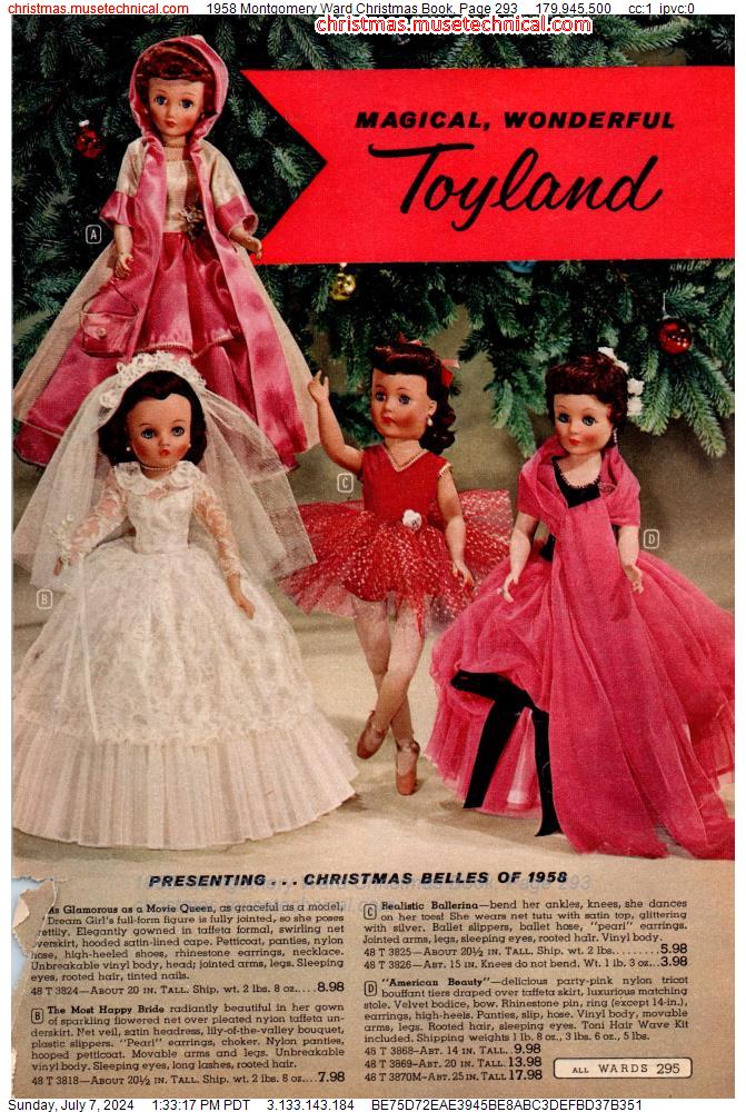1958 Montgomery Ward Christmas Book, Page 293
