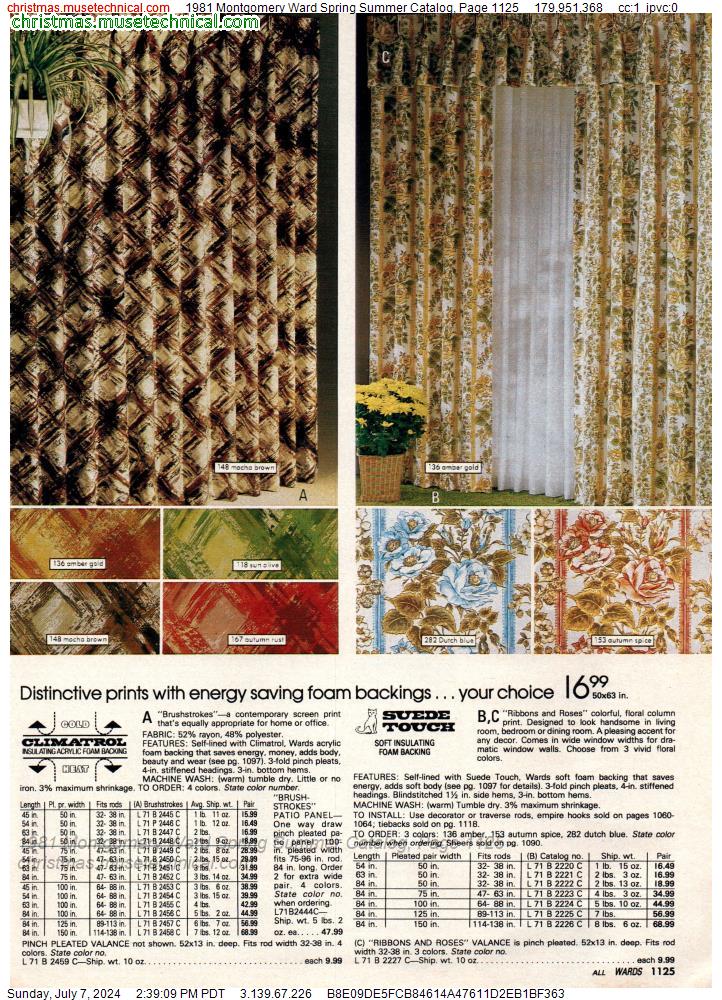 1981 Montgomery Ward Spring Summer Catalog, Page 1125