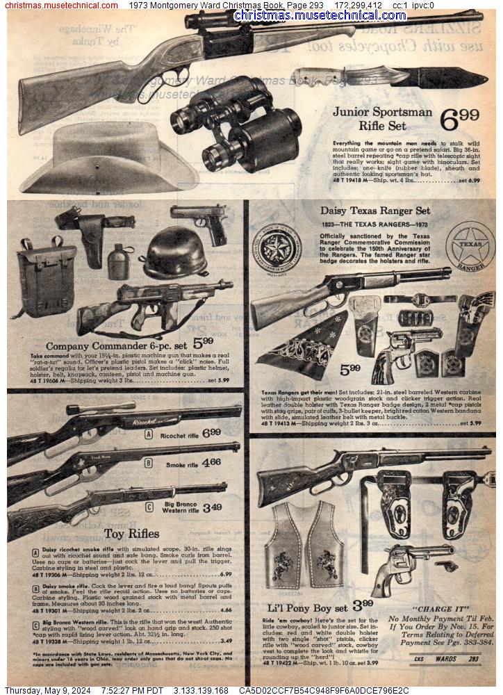 1973 Montgomery Ward Christmas Book, Page 293