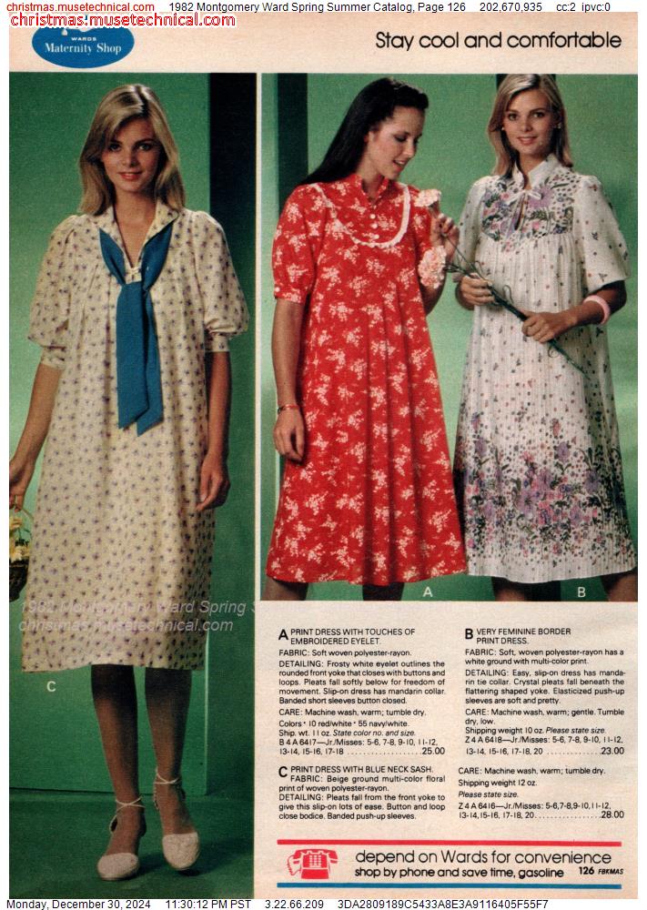 1982 Montgomery Ward Spring Summer Catalog, Page 126