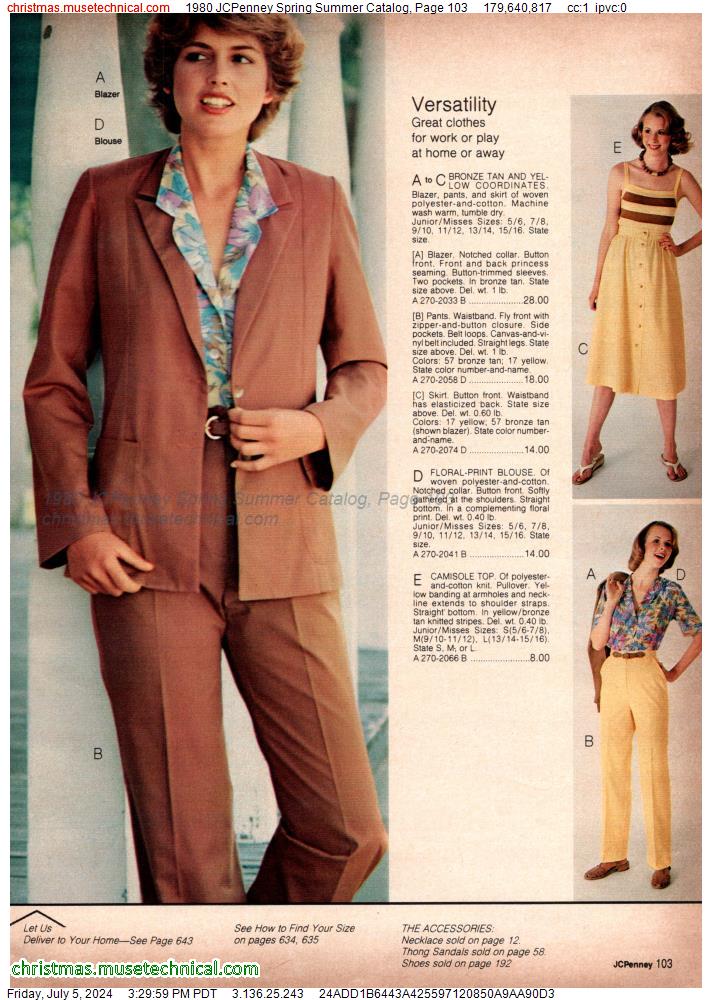 1980 JCPenney Spring Summer Catalog, Page 103