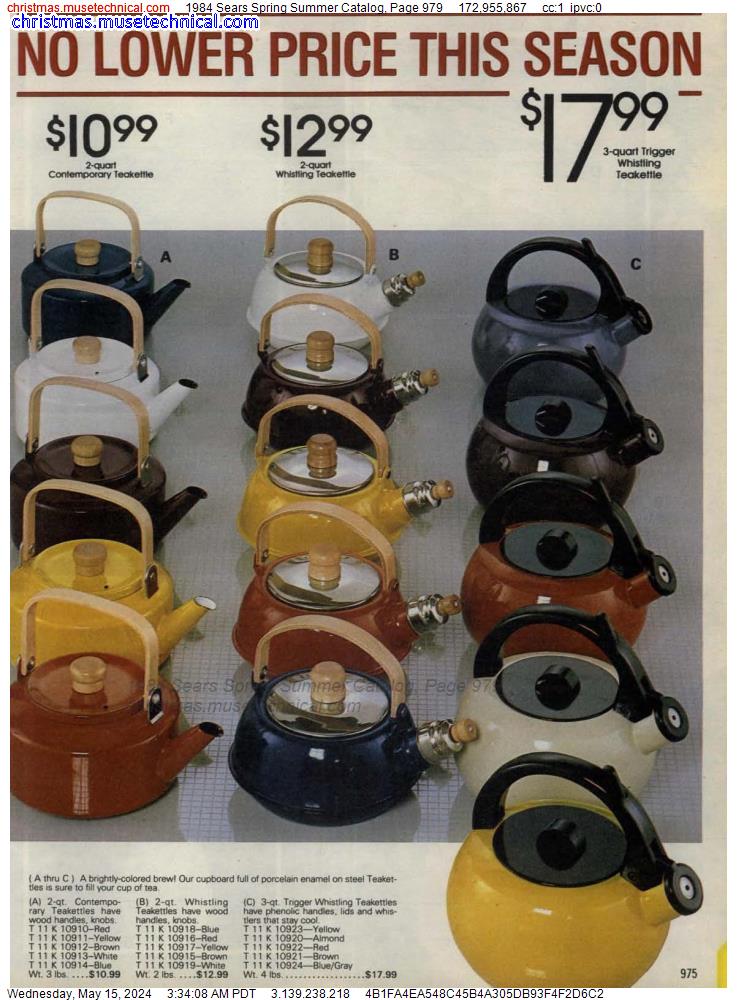1984 Sears Spring Summer Catalog, Page 979