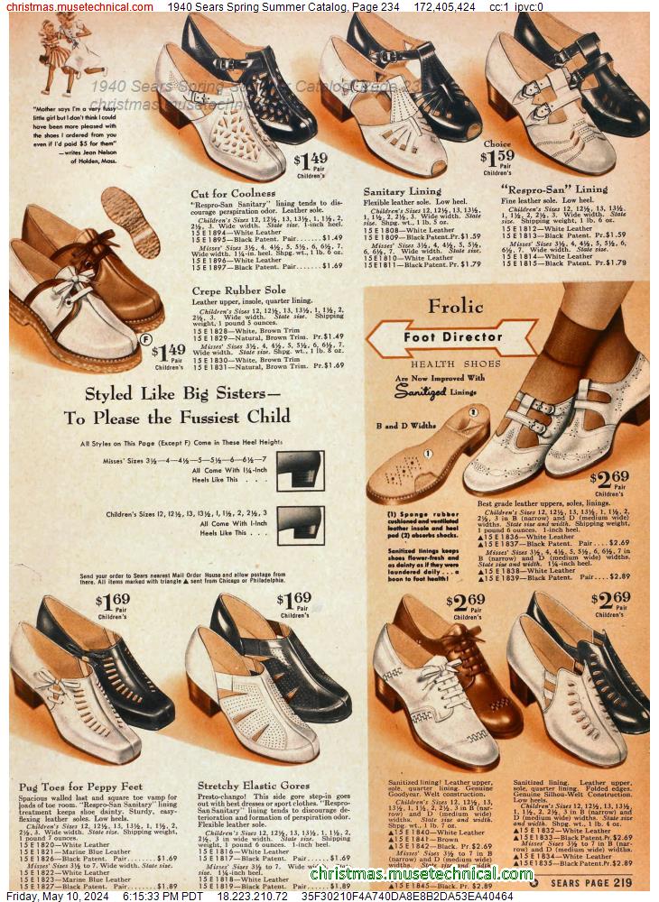 1940 Sears Spring Summer Catalog, Page 234