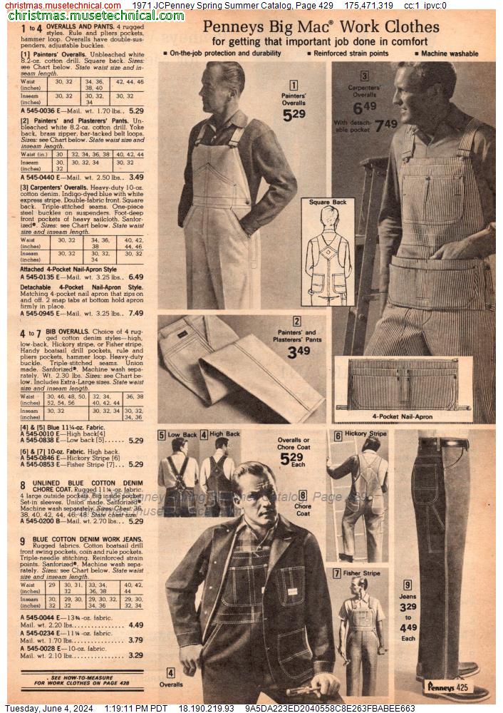 1971 JCPenney Spring Summer Catalog, Page 429