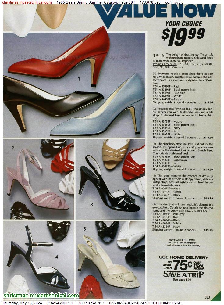 1985 Sears Spring Summer Catalog, Page 384