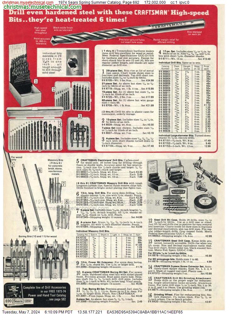 1974 Sears Spring Summer Catalog, Page 692