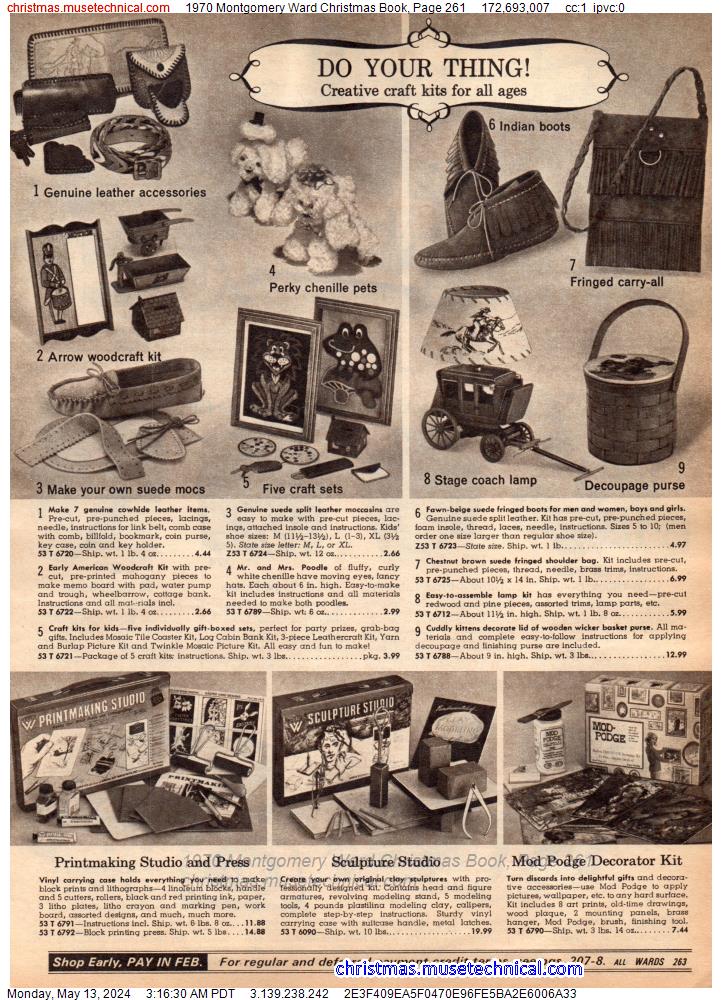 1970 Montgomery Ward Christmas Book, Page 261