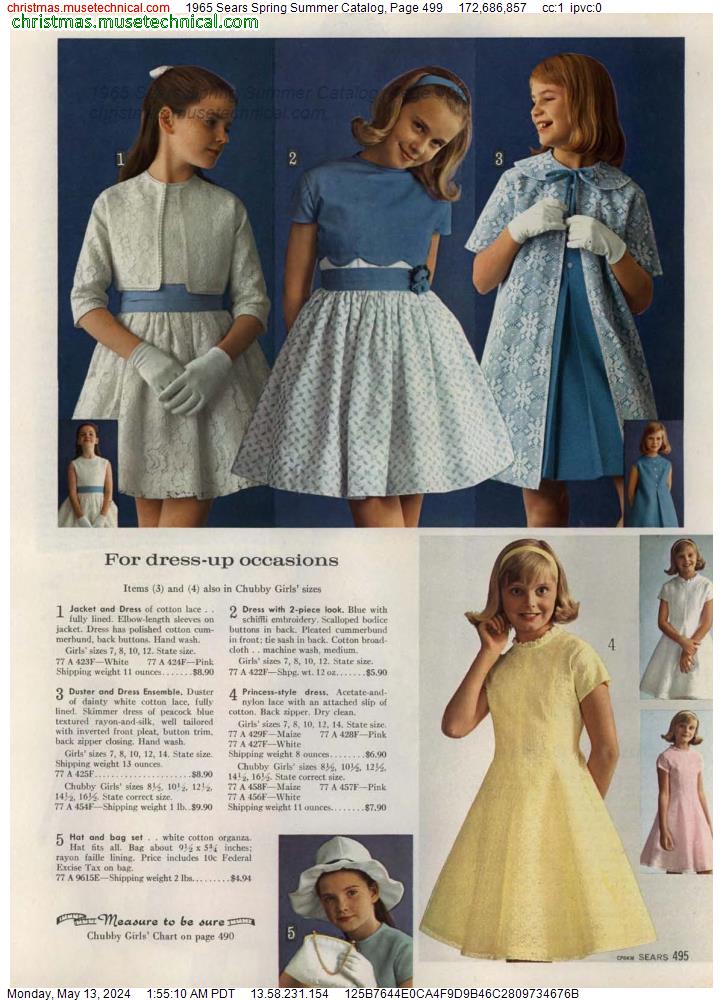 1965 Sears Spring Summer Catalog, Page 499