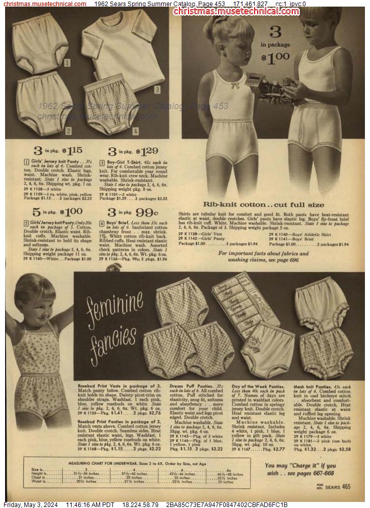 1962 Sears Spring Summer Catalog, Page 453